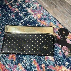 Disney X Typo black and gold pouch